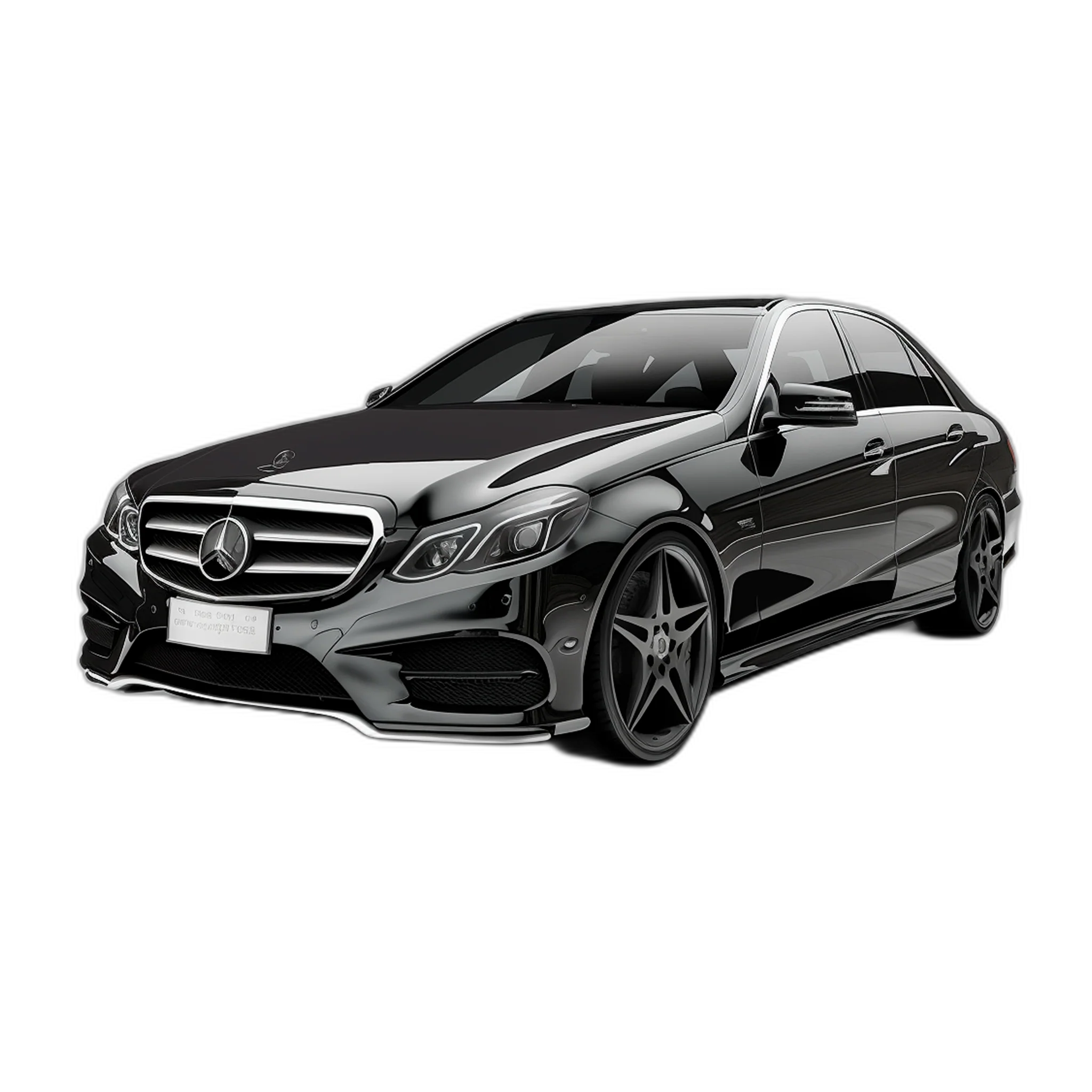 Διαθέσιμο μαύρο Mercedes E-Class W212